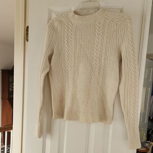 Vineyard Vines Cream Cable Knit Sweater